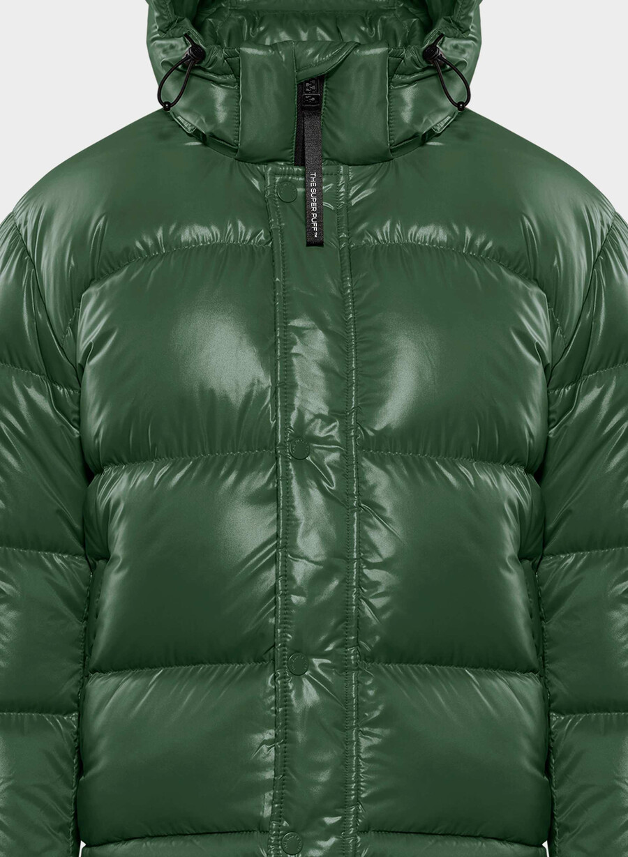 pantaloni scurți the super puff - verde campus lucios
