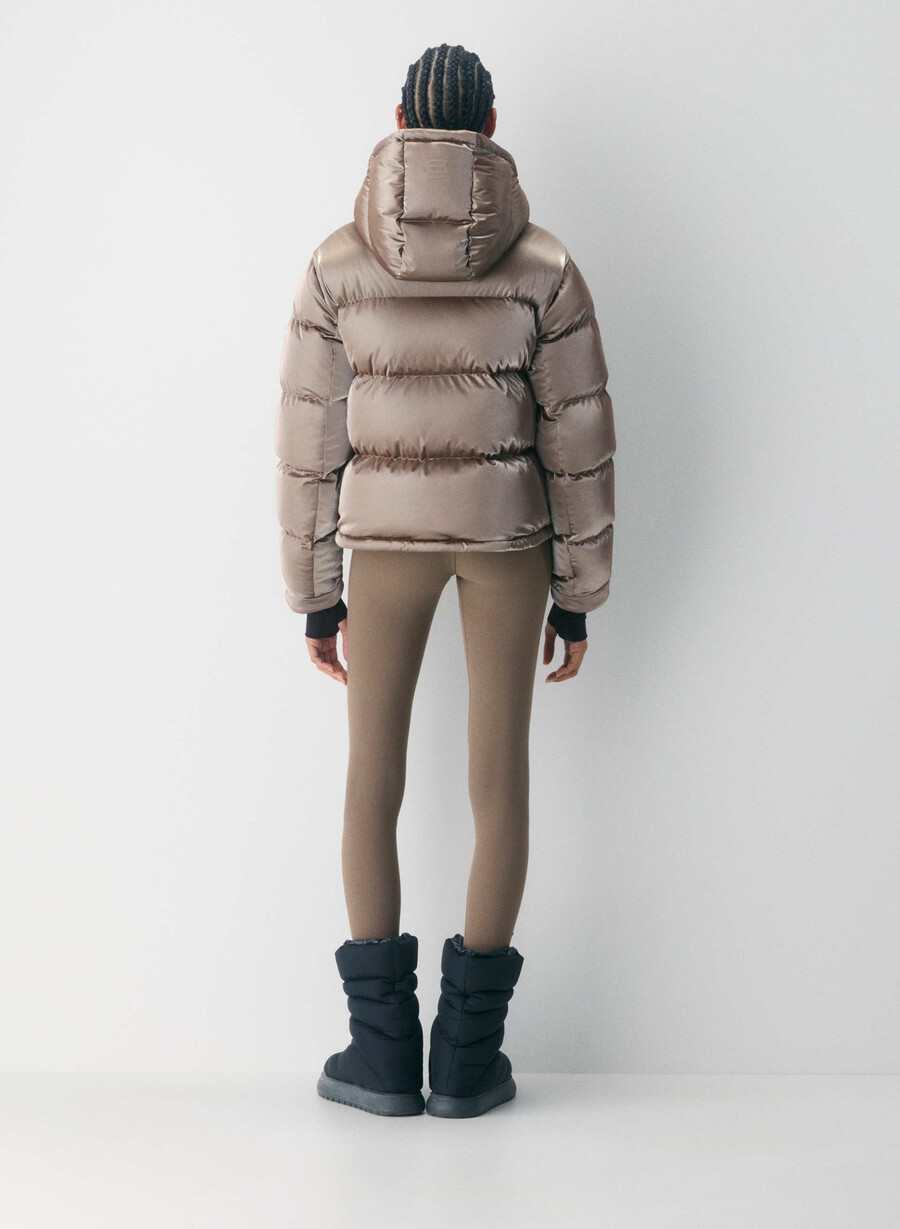 pantaloni scurți the super puff - strălucire lichidă modern taupe