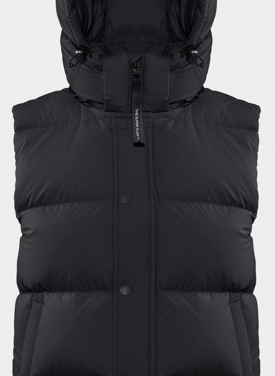 vestă super puff - climatte negru