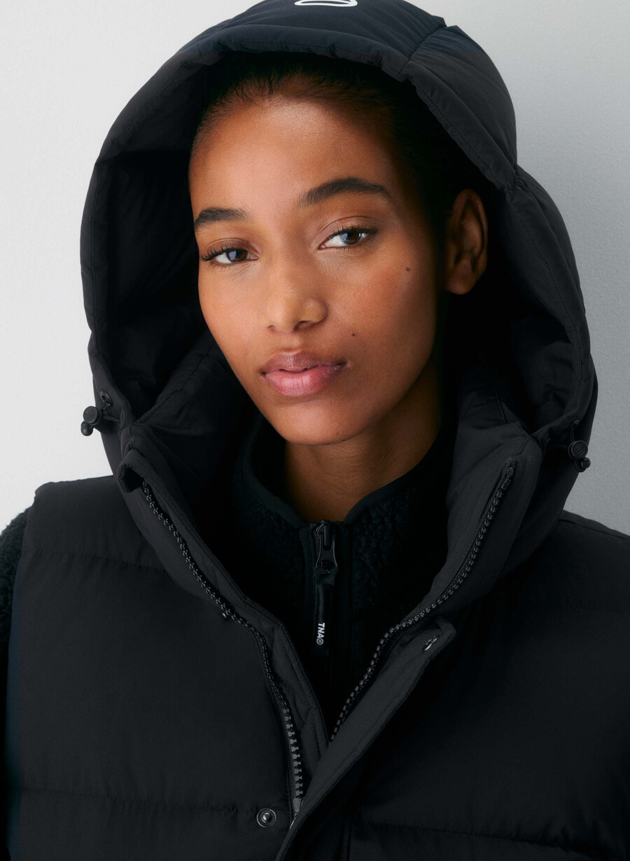vestă super puff - climatte negru