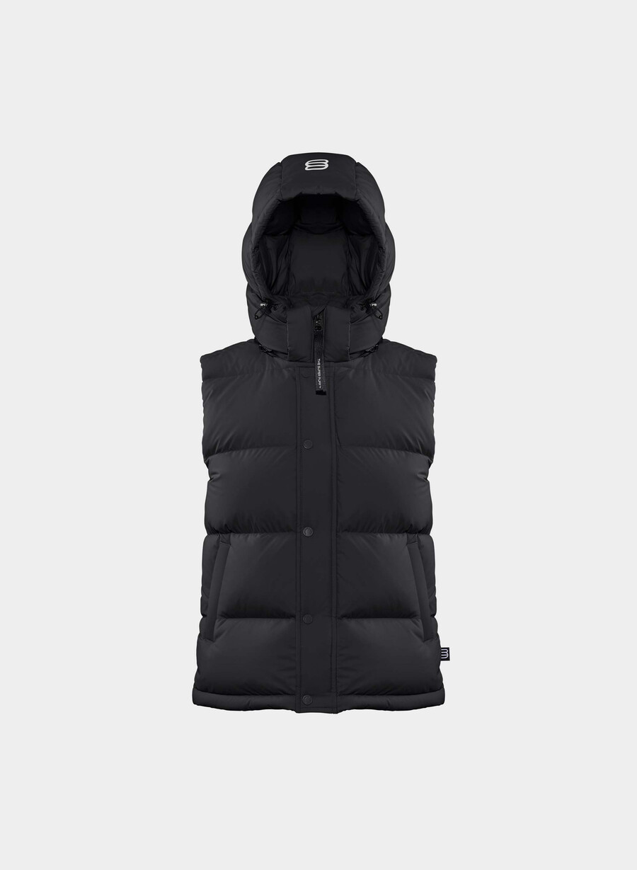 vestă super puff - climatte negru