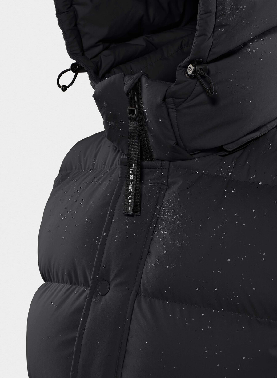 vestă super puff - climatte negru