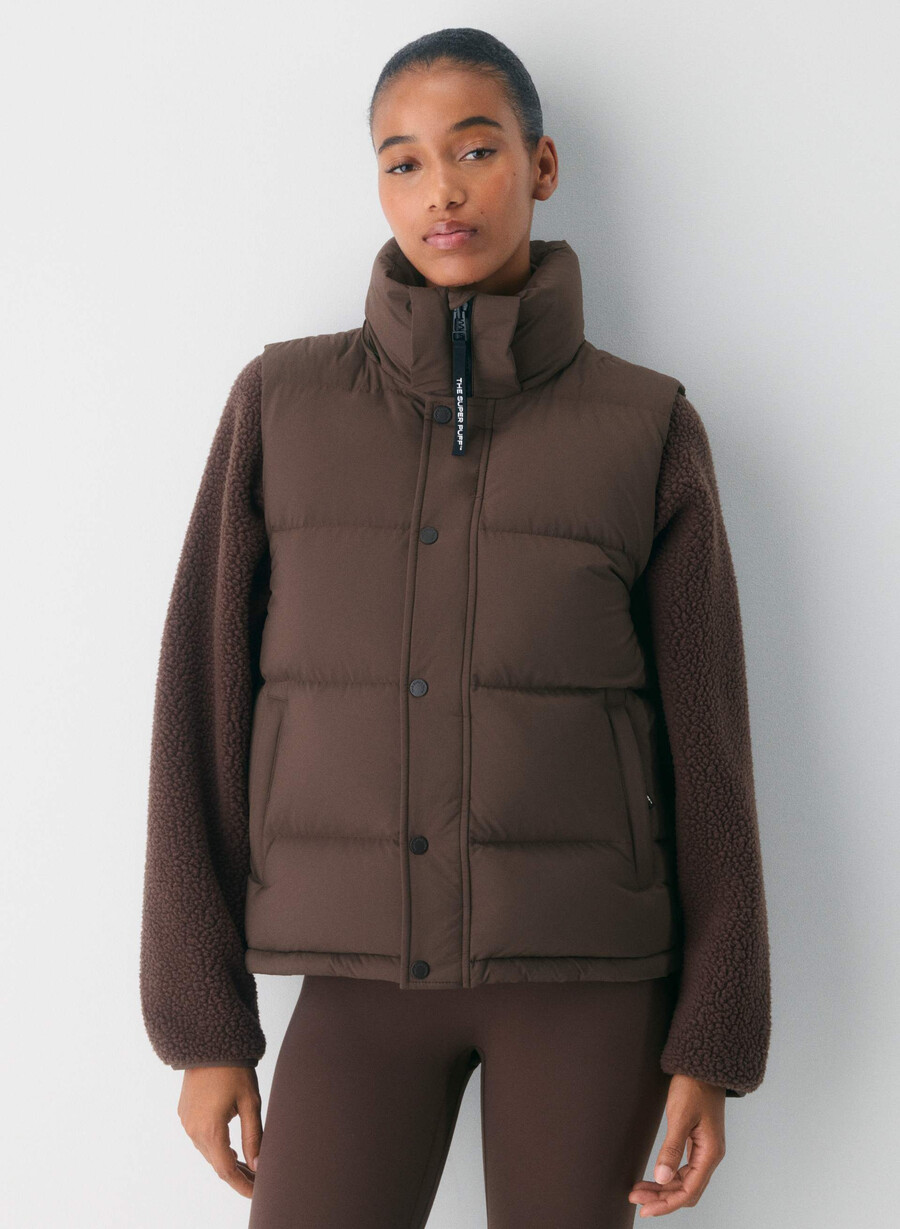 vestă the super puff - climatte maro mocha rich
