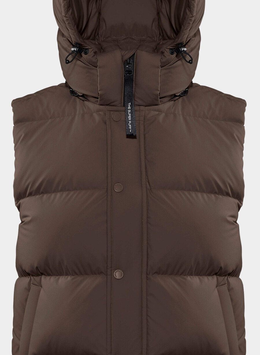 vestă the super puff - climatte maro mocha rich