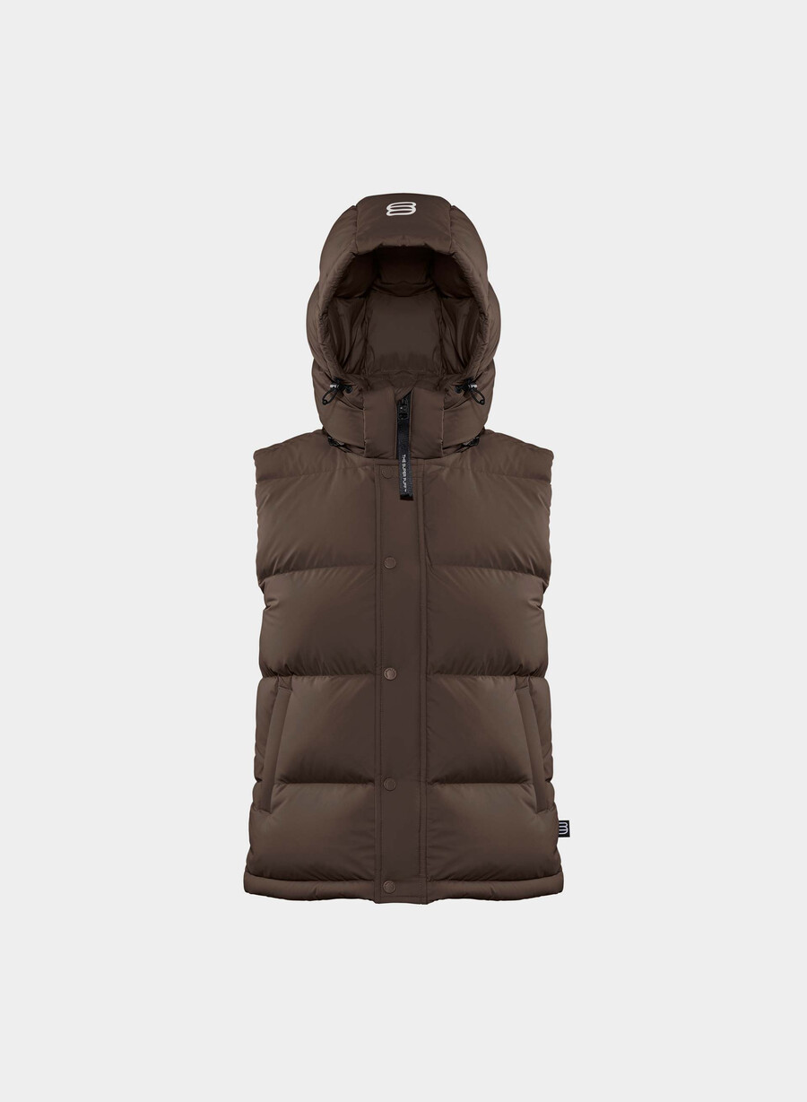 vestă the super puff - climatte maro mocha rich