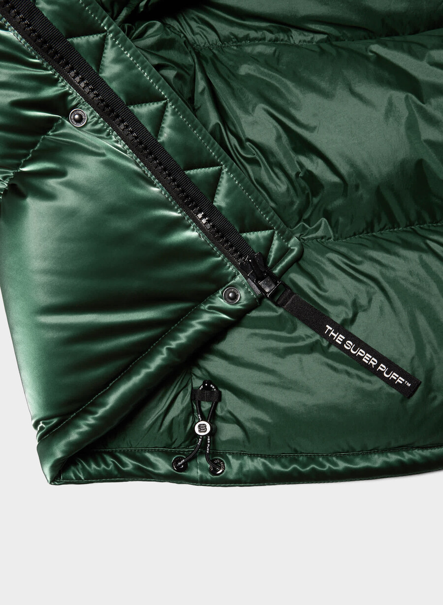 vestă super puff - liquid shine campus green