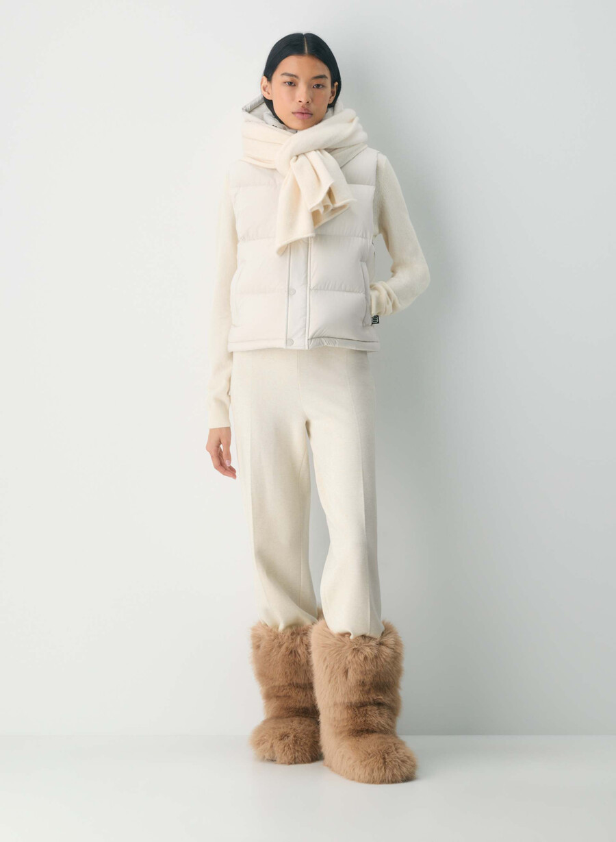 vestă scurtă the super puff - climatte matte pearl