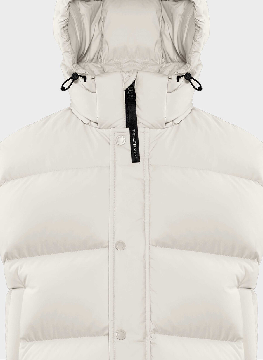 vestă scurtă the super puff - climatte matte pearl