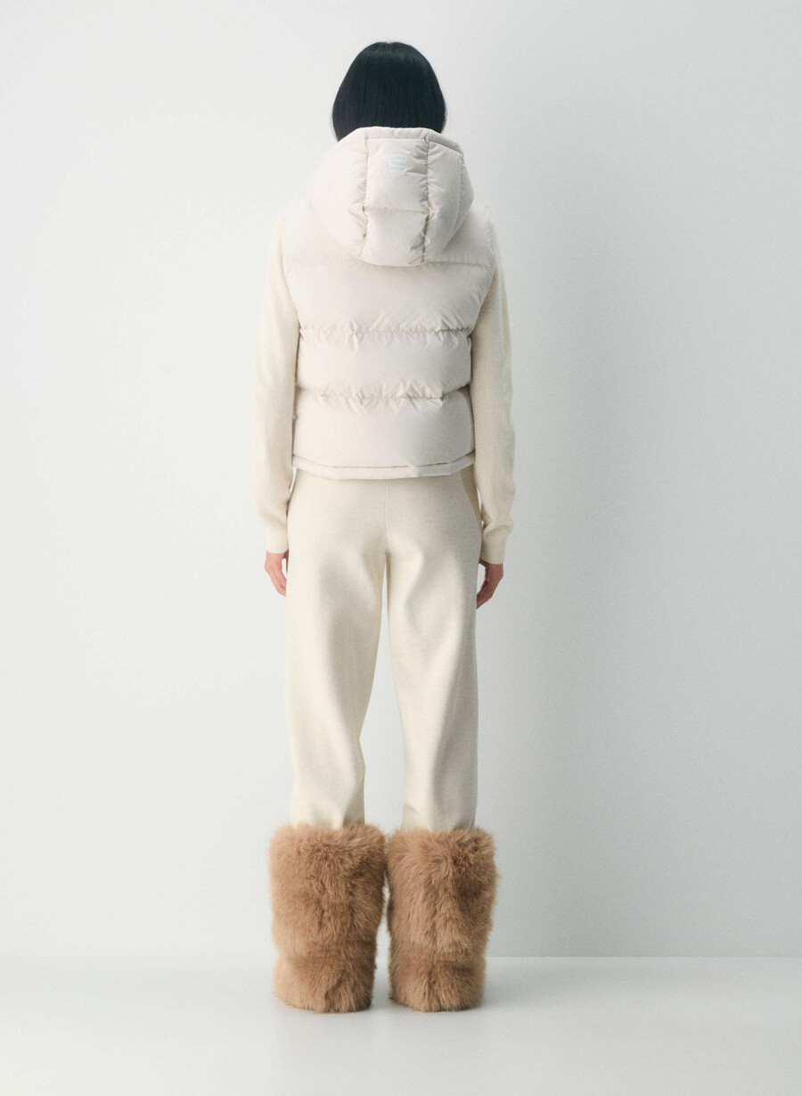 vestă scurtă the super puff - climatte matte pearl
