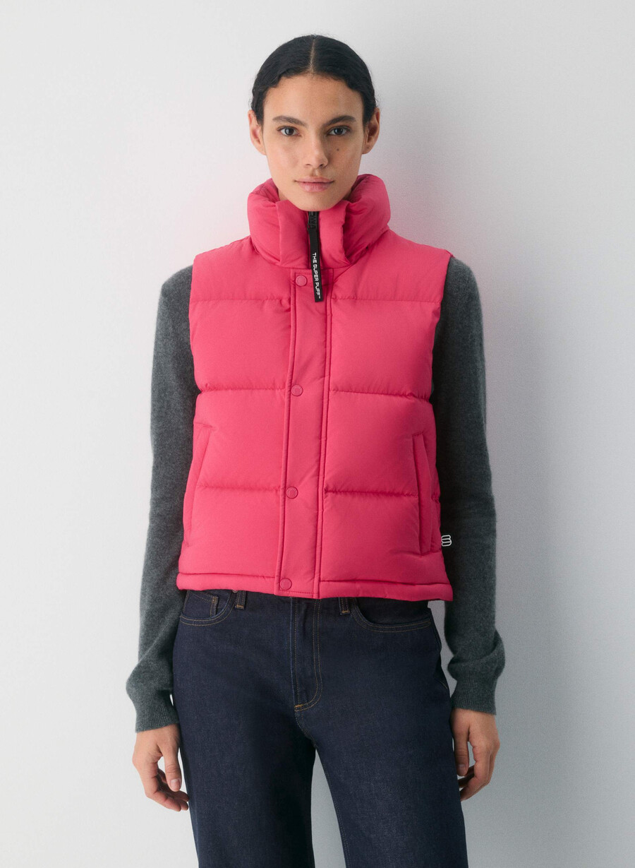 vestă scurtă the super puff - climatte wink pink
