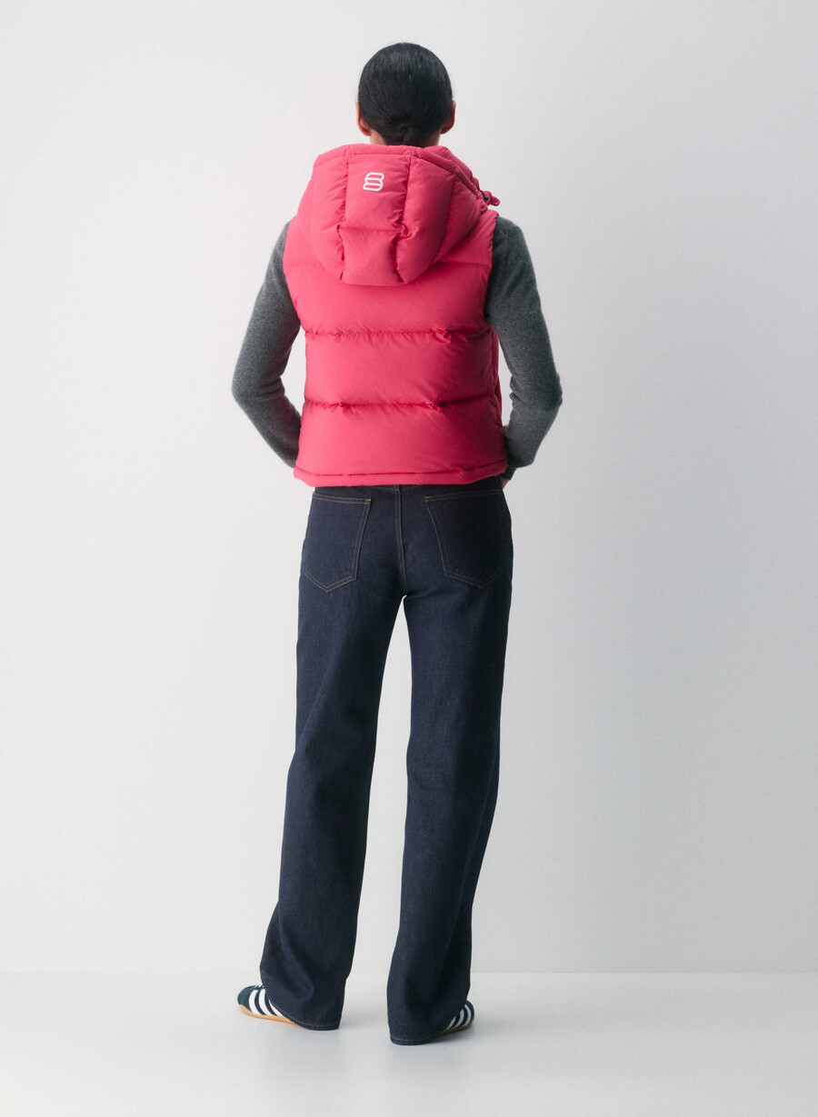 vestă scurtă the super puff - climatte wink pink