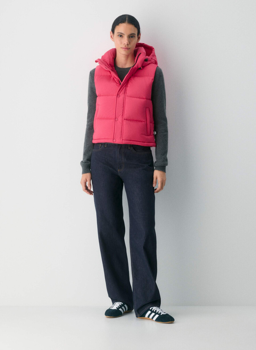 vestă scurtă the super puff - climatte wink pink