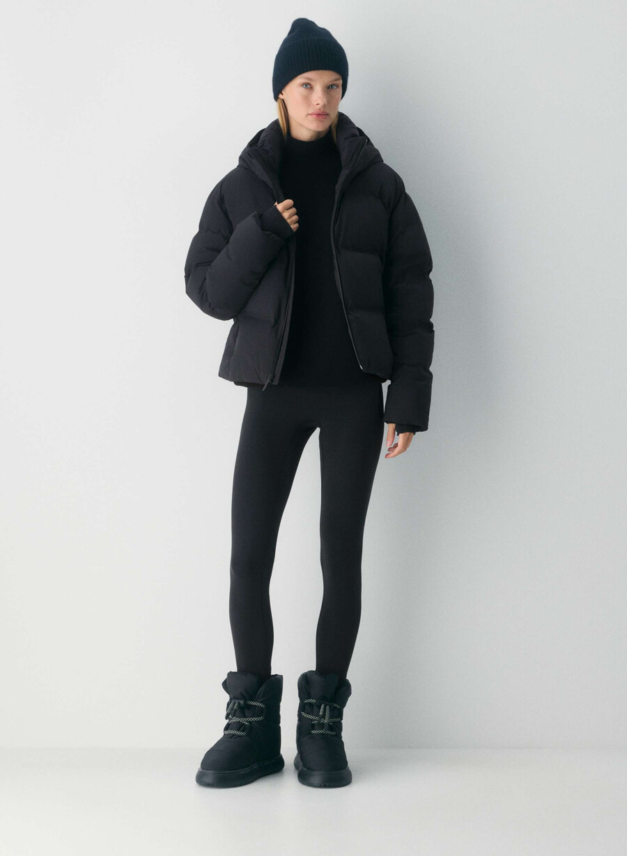 pantaloni scurți super puff₂o - rainstop negri