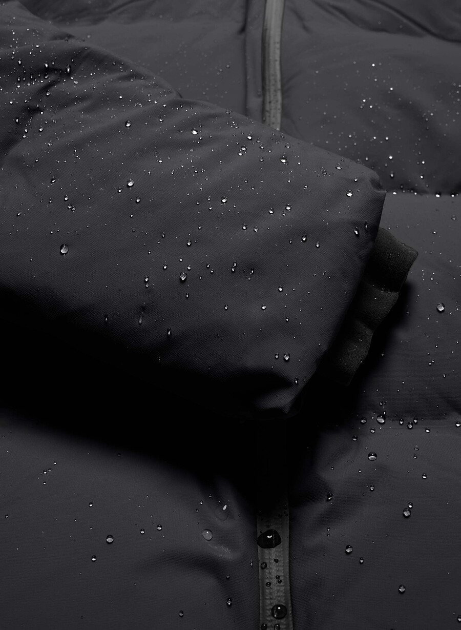 pantaloni scurți super puff₂o - rainstop negri