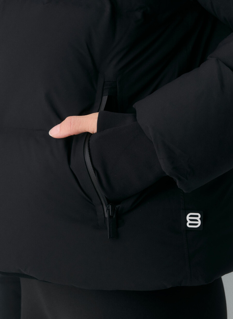 pantaloni scurți super puff₂o - rainstop negri