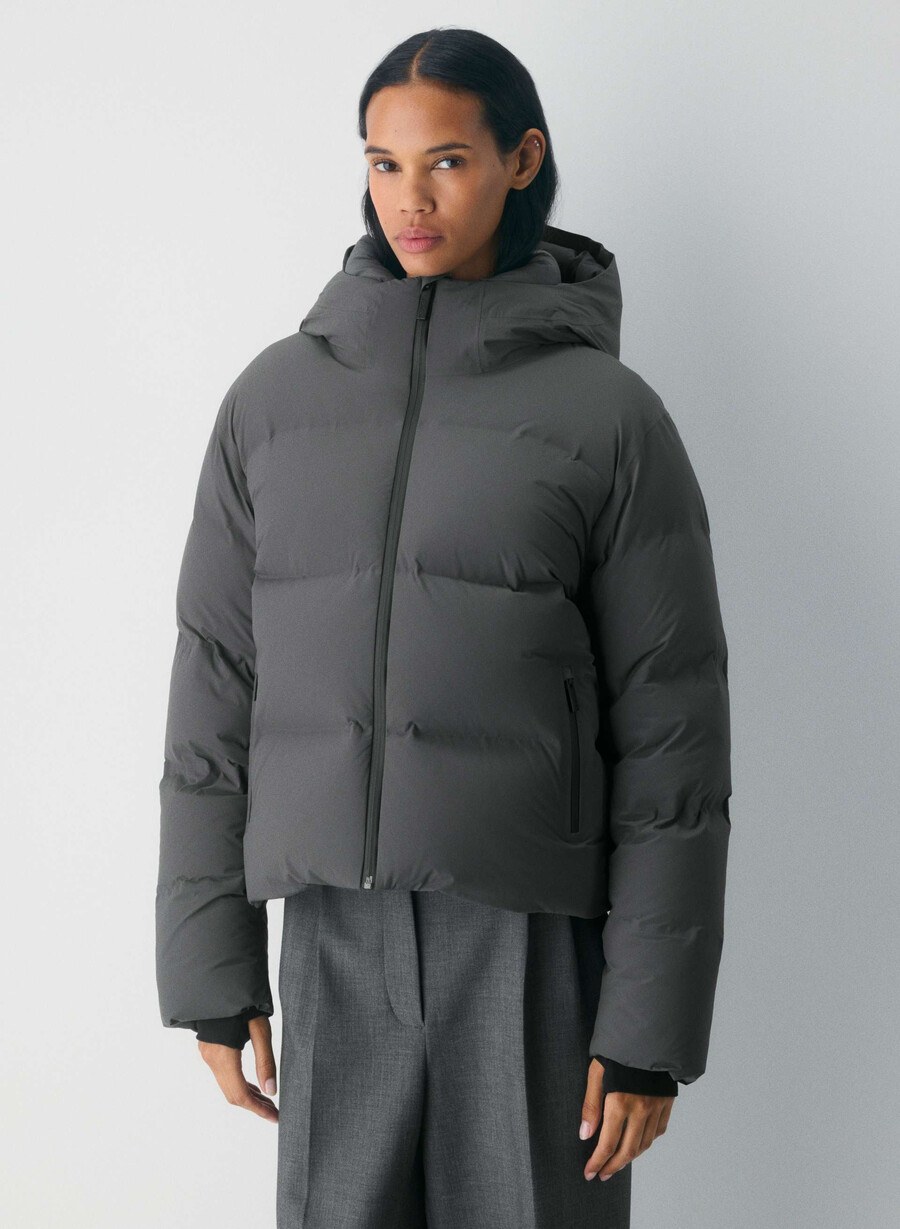 pantaloni scurți super puff₂o - rainstop gri cĂrbune