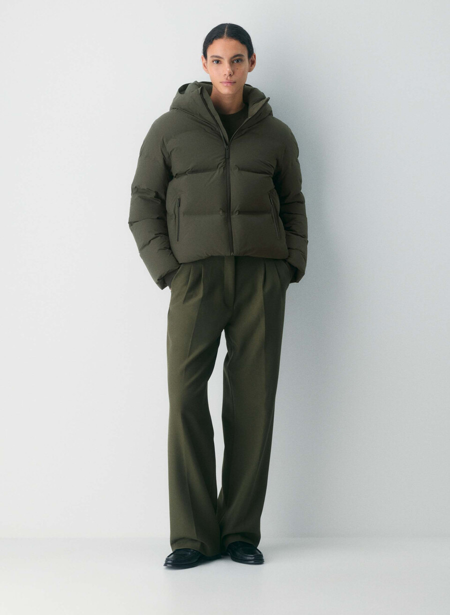 pantaloni scurți super puff₂o - rainstop verde flint