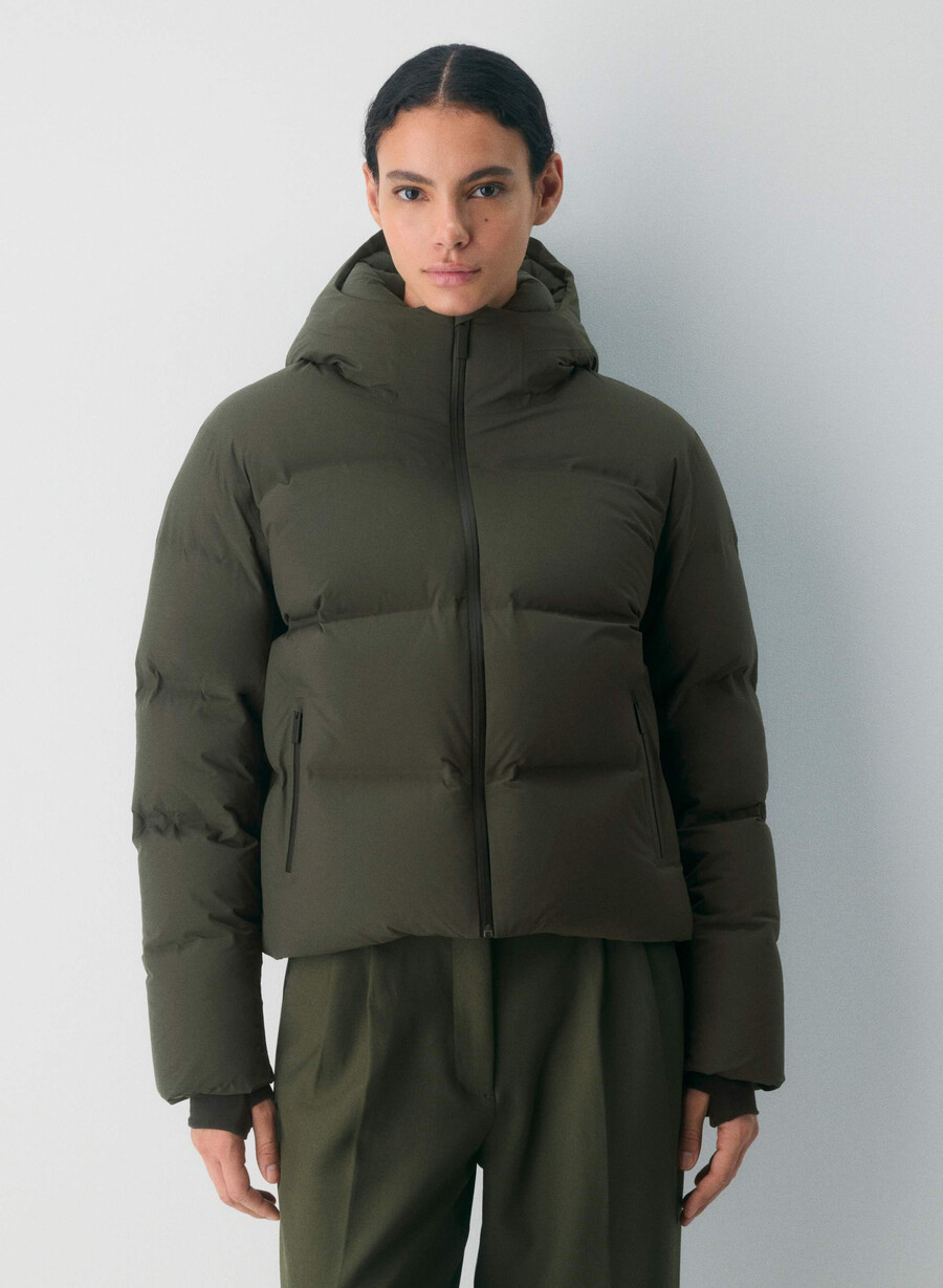 pantaloni scurți super puff₂o - rainstop verde flint