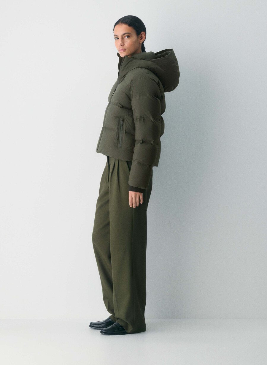 pantaloni scurți super puff₂o - rainstop verde flint