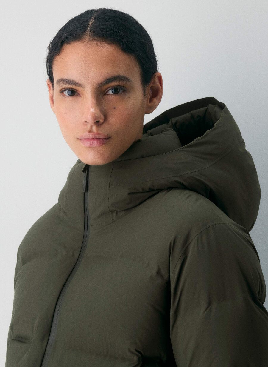 pantaloni scurți super puff₂o - rainstop verde flint