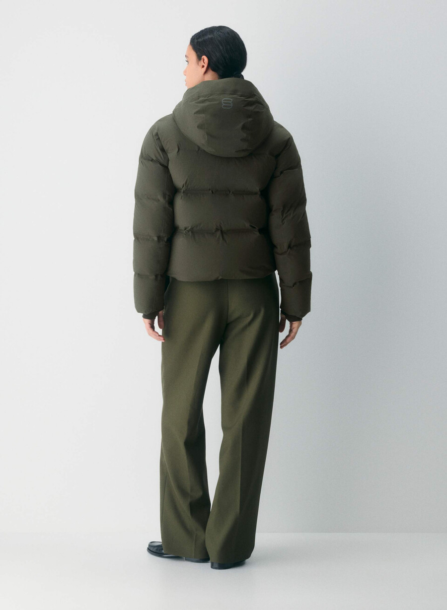 pantaloni scurți super puff₂o - rainstop verde flint