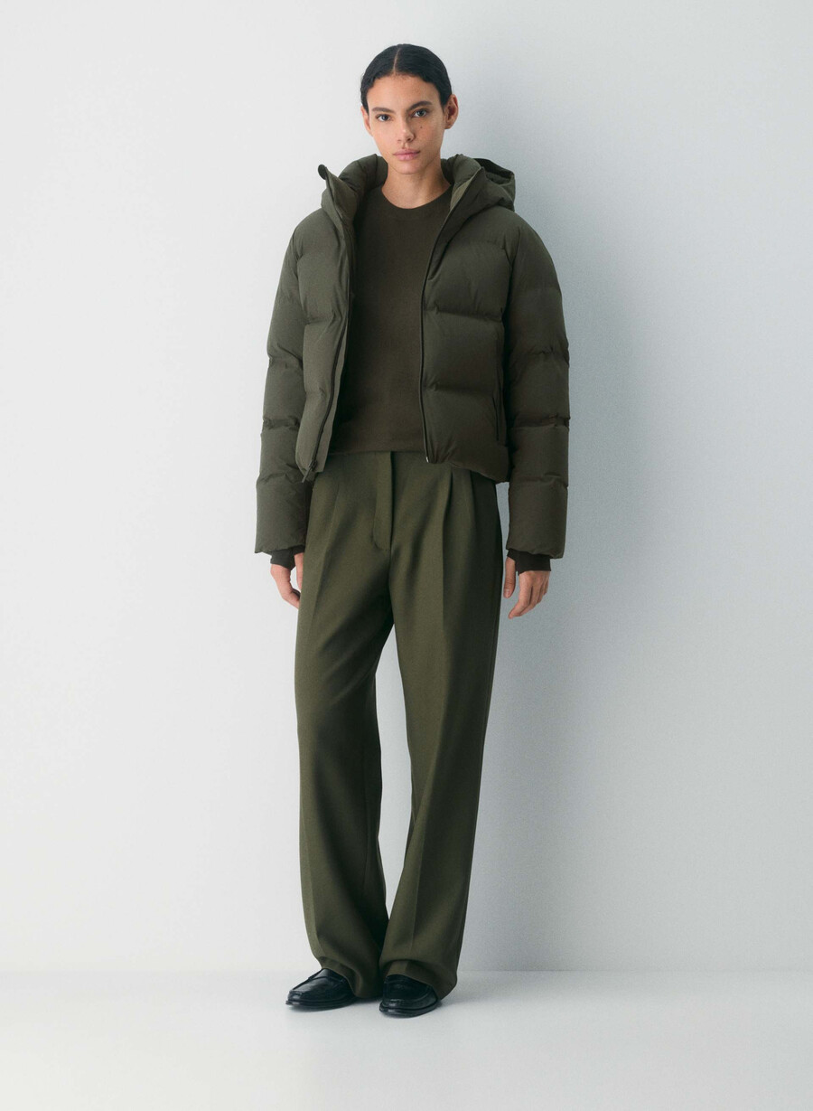 pantaloni scurți super puff₂o - rainstop verde flint