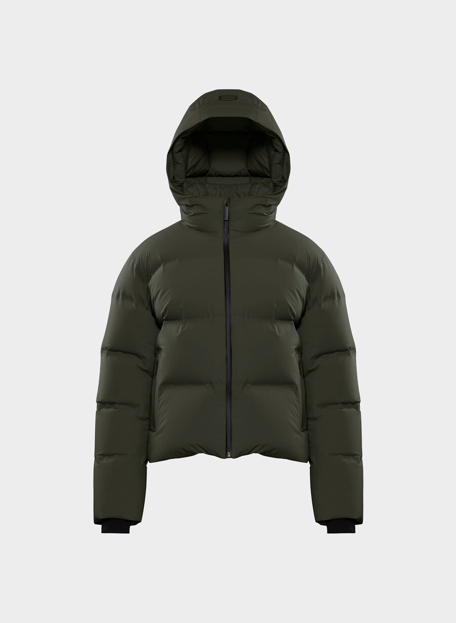 pantaloni scurți super puff₂o - rainstop verde flint