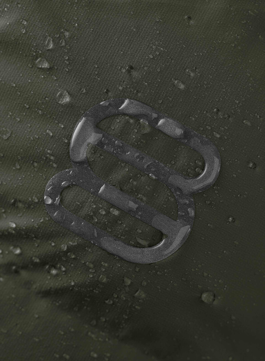 pantaloni scurți super puff₂o - rainstop verde flint