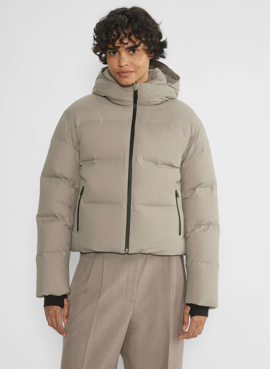 pantaloni scurți super puff₂o - rainstop modern taupe