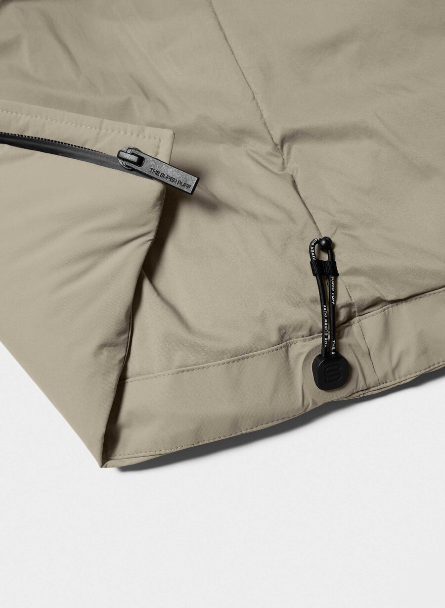 pantaloni scurți super puff₂o - rainstop modern taupe