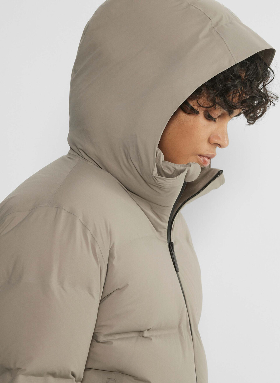 pantaloni scurți super puff₂o - rainstop modern taupe