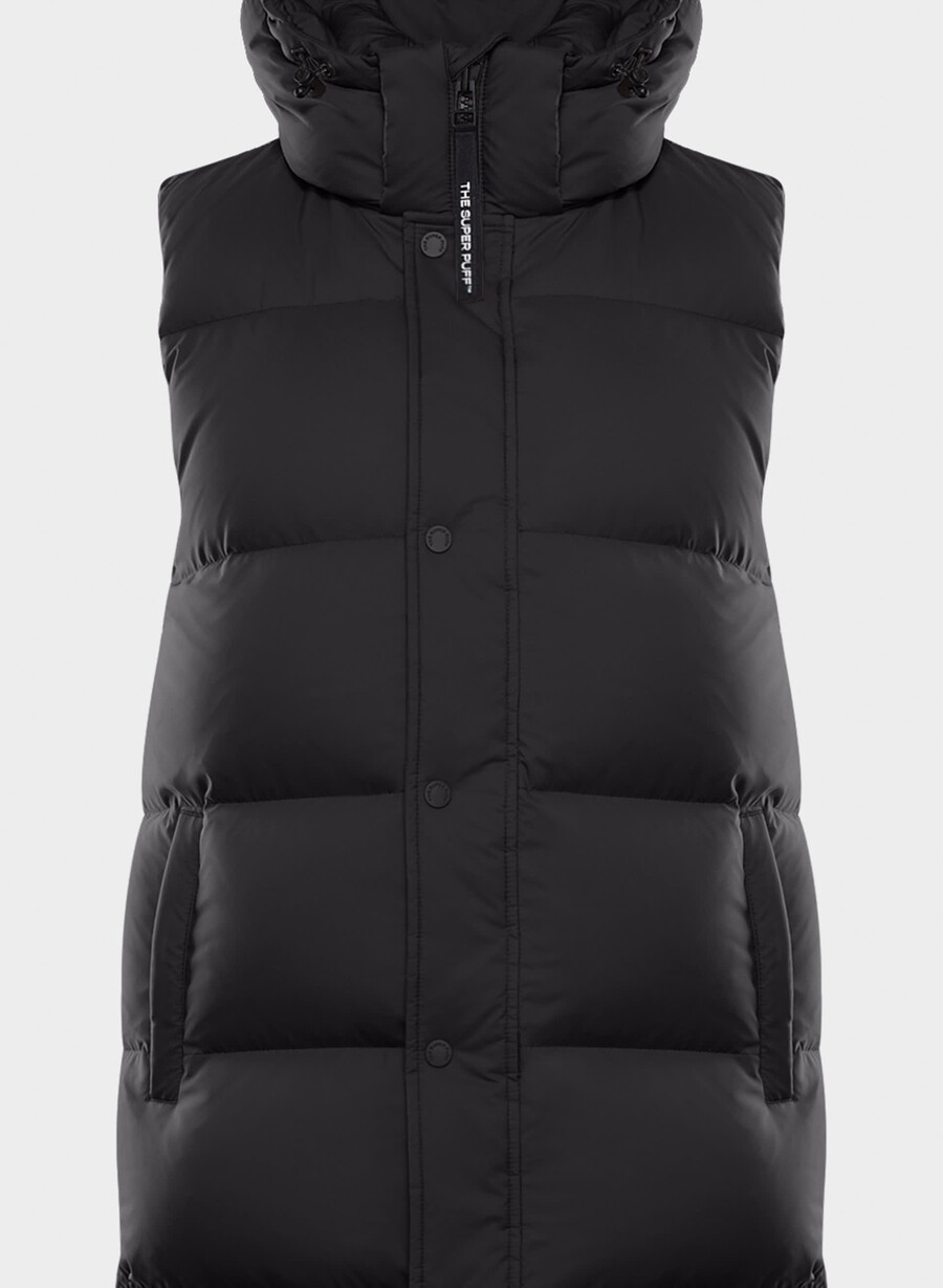 vestă lungă the super puff - climatte negru
