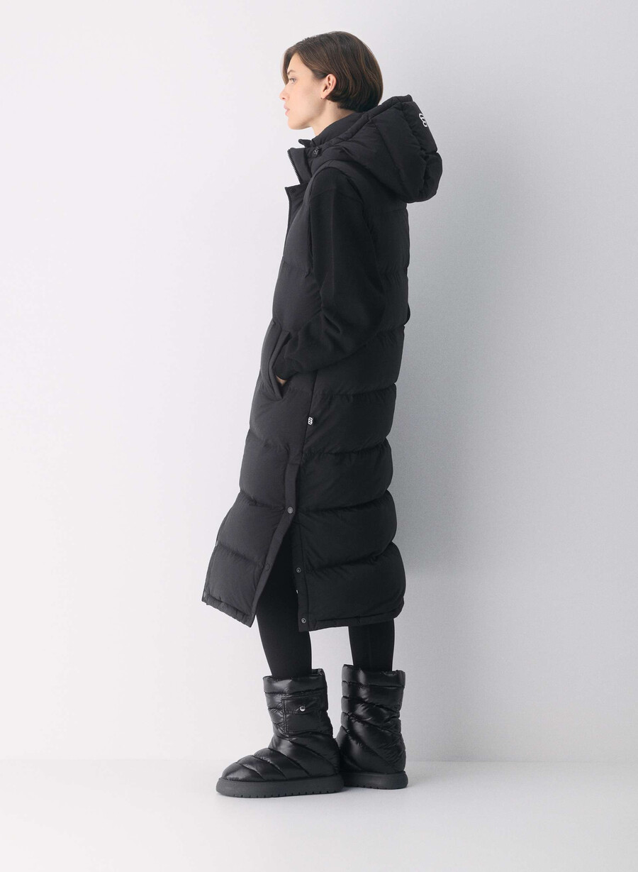 vestă lungă the super puff - climatte negru