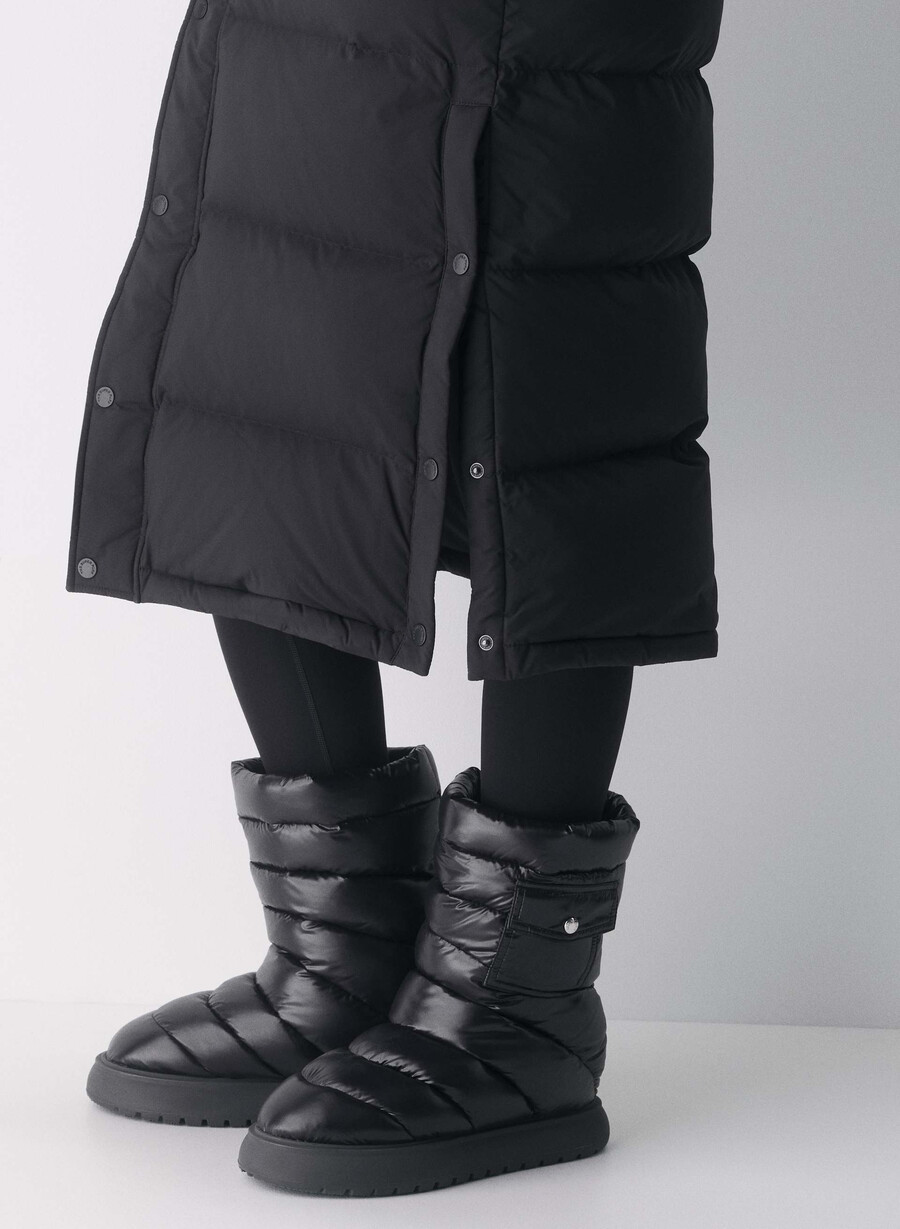 vestă lungă the super puff - climatte negru