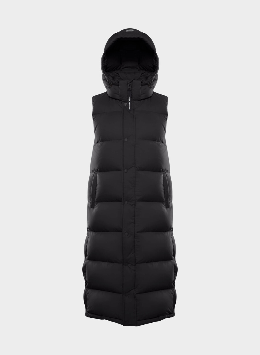 vestă lungă the super puff - climatte negru