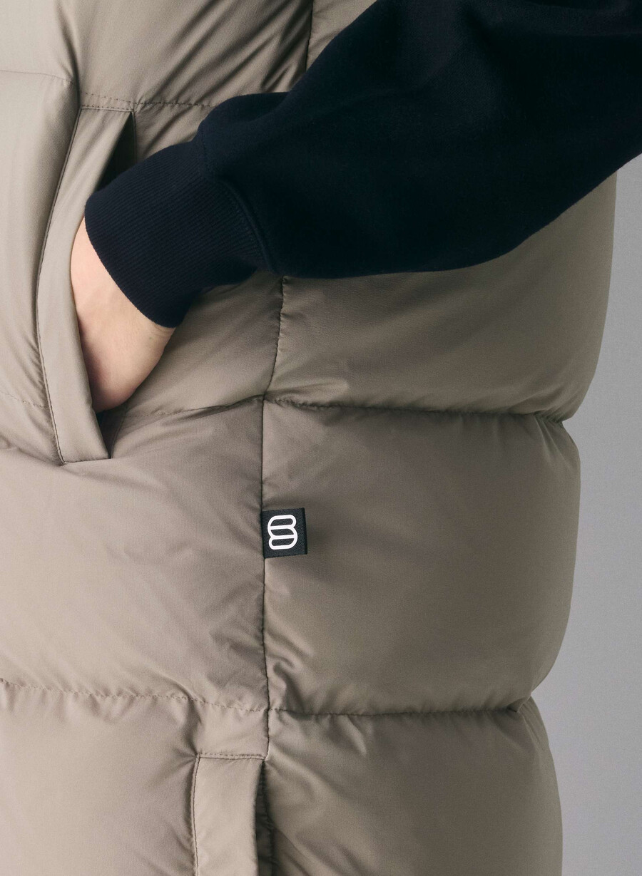 vestă lungă the super puff - climatte modern taupe
