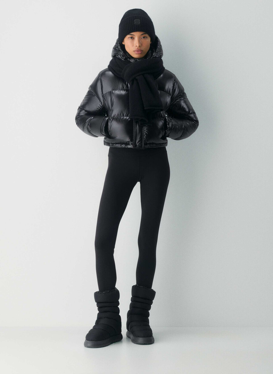 superpuff xtrashorty - negru foarte lucios