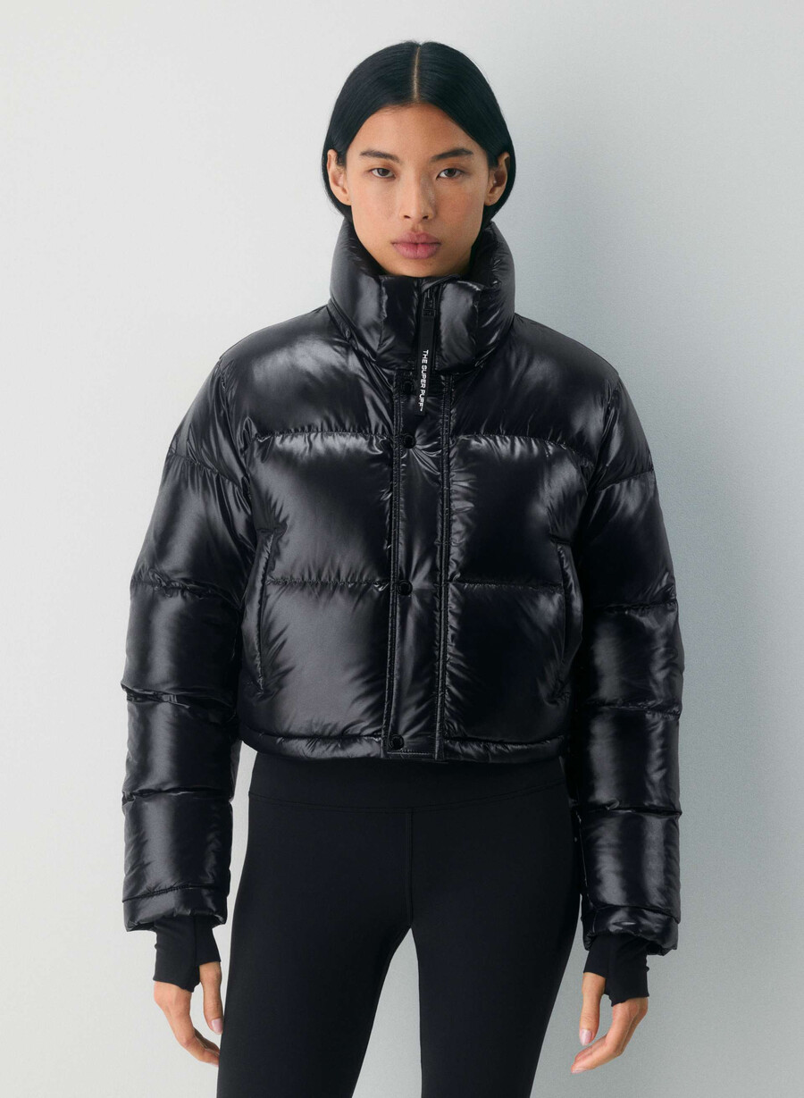 superpuff xtrashorty - negru foarte lucios