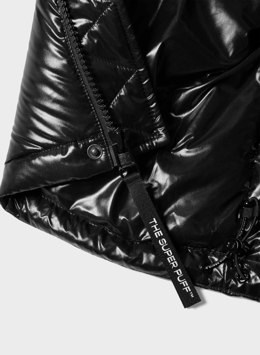 superpuff xtrashorty - negru foarte lucios