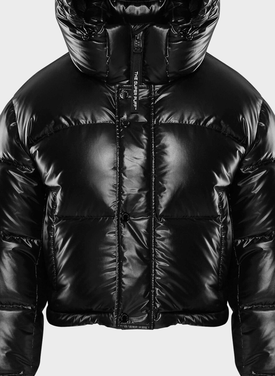 superpuff xtrashorty - negru foarte lucios