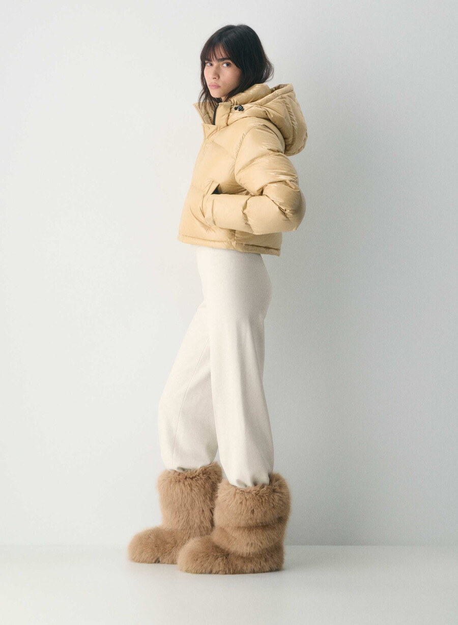 superpuff xtrashorty - mica beige hi-gloss