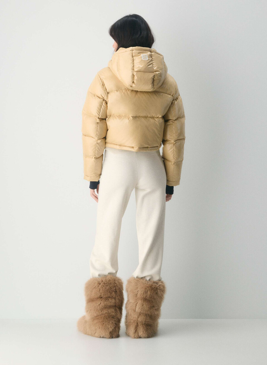 superpuff xtrashorty - mica beige hi-gloss