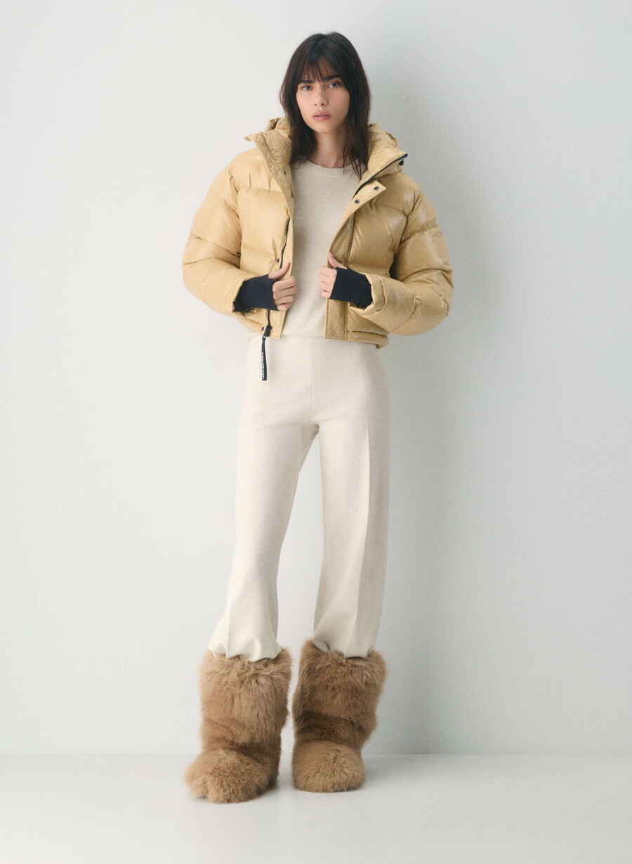 superpuff xtrashorty - mica beige hi-gloss
