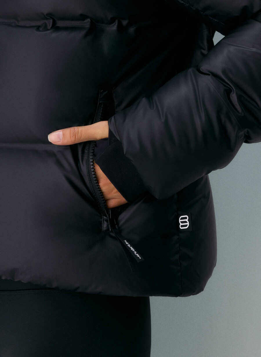 pantaloni scurți super powder puff - powderdri negri